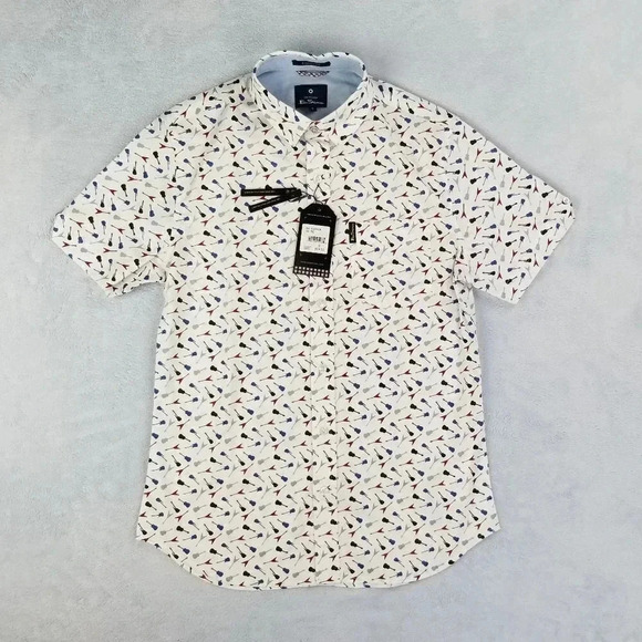 Ben Sherman Logo Tag Soho Slim Stretch Fit Guitar - Picture 2 of 9